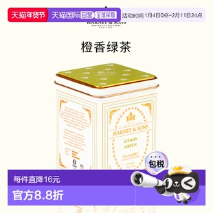 香港直邮Harney Sons橙香绿茶茶包花草茶果茶调味茶进口茶40g20包