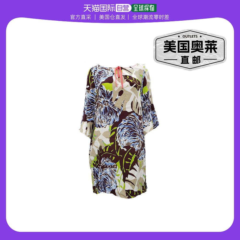 hale bob女式印花真丝早秋新款连衣裙 TL12 tl12 【美国奥莱】直