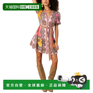 粉红色 自营 Elianna亚麻连衣裙 Bob 美国奥莱直发 Hale