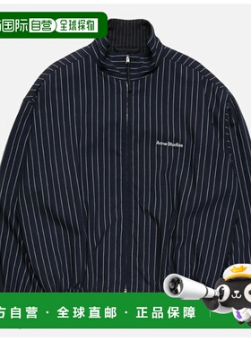 1h可退 香港直邮Acne Studios 艾克妮 男士 条纹拉链夹克 B90865