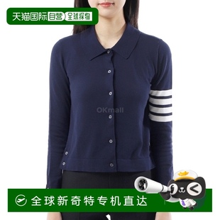 Y3036 韩国直邮Thom Browne 四条条纹棉质针织纽扣衬衫 FKL003A