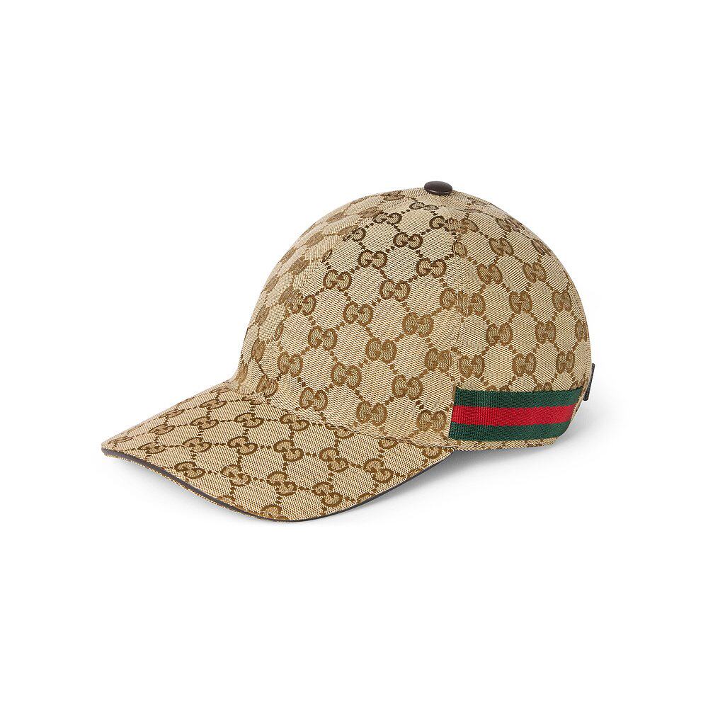 Gucci 古驰 男士 饰织带GG帆布棒球帽 200035KQWBG