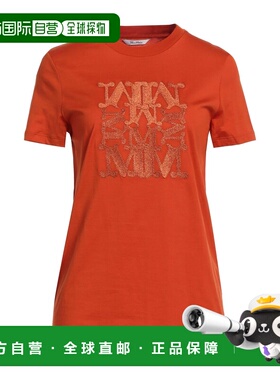 1h可退 香港直邮MaxMara 麦斯玛拉 女士 T恤 orange橙色 舒适时尚