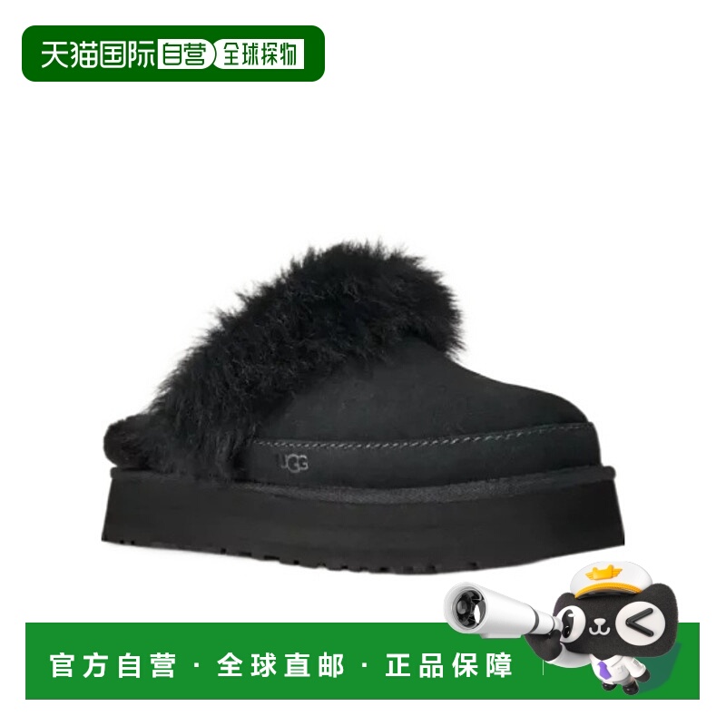 香港直邮UGG 女士凉鞋 1173930WBLK AW2025 黑色 徽标拖鞋