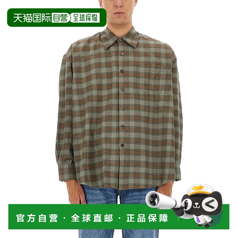 1h可退 香港直邮OUR LEGACY 男士衬衫 M4252BIIOWAFLANNELCHECKIO