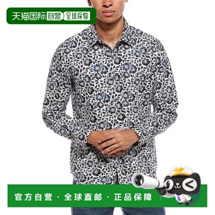 自营 robert graham罗伯特 格雷厄姆 哈特利经典修身梭织衬衫-蓝