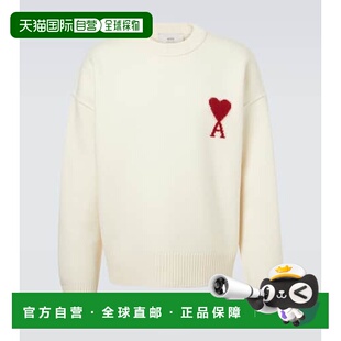 香港直邮Ami Paris 男士 Ami De Cœur 初剪羊毛毛衣