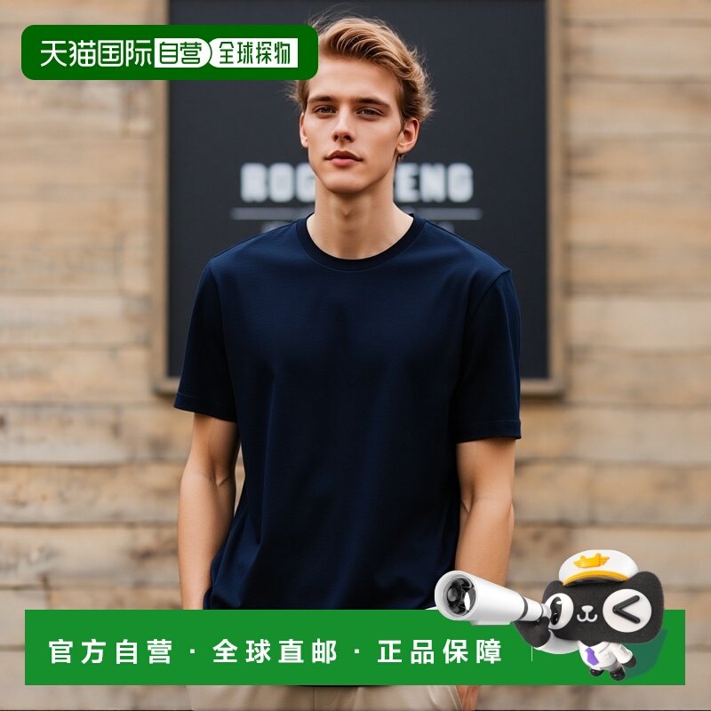 1h可退 香港直邮THOM BROWNE 男士T恤 MJS067A00042415 SS2026 蓝