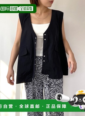 1h可退 日本直邮CRB 女士夏季轻便纽扣开襟背心 CS201004