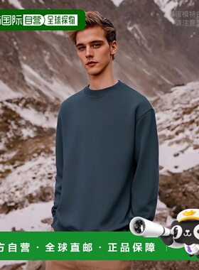 韩国直邮COVERNAT 卫衣CO2303CR04BL公用FLEECED MULTI LOGO SWEA