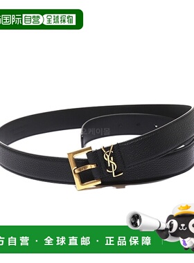 韩国直邮SAINT LAURENT PARIS 634440 DTI0W 1000 腰带牛皮