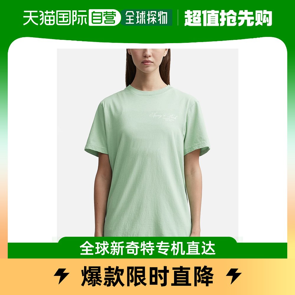 香港直邮潮奢 SPORTY & RICH 女士VILLA T恤 女装/女士精品 T恤 原图主图