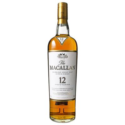 日本直邮MACALLAN麦卡伦雪莉桶12年单一麦芽苏格兰威士忌洋酒日版