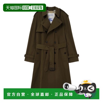 1h可退 香港直邮Burberry 长款轻盈棉质 Trench 风衣 81190901