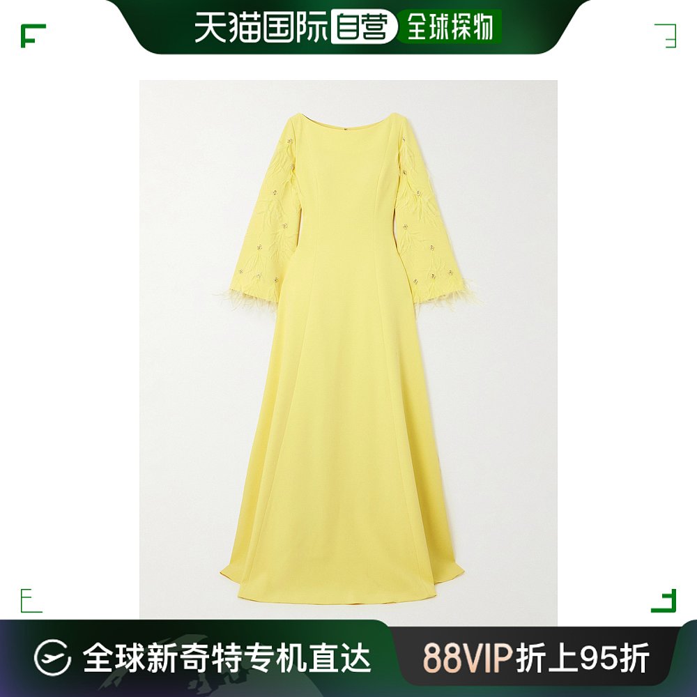 香港直邮潮奢 HUISHAN ZHANG 张卉山 女士 礼服 HPS240149YELCRPE 女装/女士精品 连衣裙 原图主图