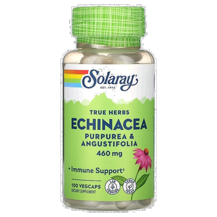 香港直发Solaray真实草本素食胶囊紫锥菊紫瓶子草狭叶荨麻100粒