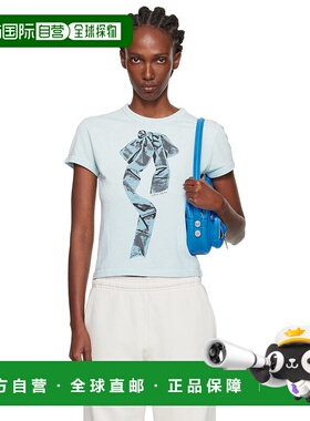 1h可退 香港直邮潮奢 Acne Studios 艾克妮 女士 蓝色 Print Bow