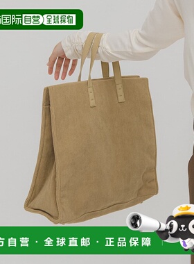 1h可退 日本直邮KBF 女士秋冬大容量方型托特包 仿皮底饰 corduro