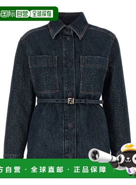 香港直邮FENDI 女士大衣 FLF677AW82F1UKI SS2026 蓝色 GIACCA  F