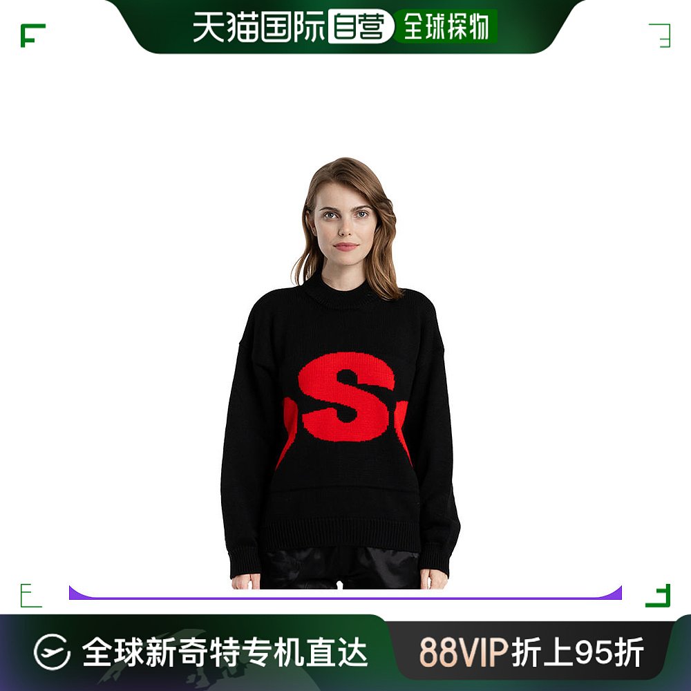 香港直邮DSG#disgusto米兰潮牌男女同款字母LOGO圆领套头针织毛衣