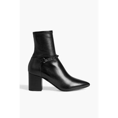 潮奢 valentino 华伦天奴 女士 铆钉皮质短靴 W2S0U89AFE0NO