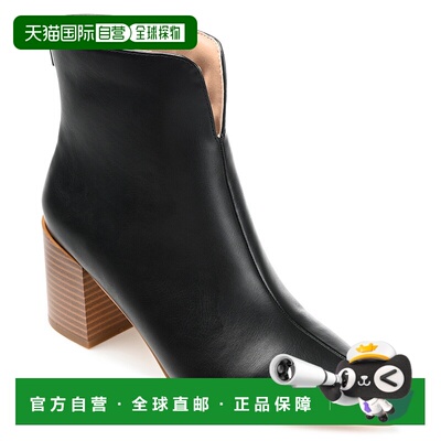 自营 Journee Collection 女士 Tru 舒适泡沫 Kayden 短靴 - 黑色