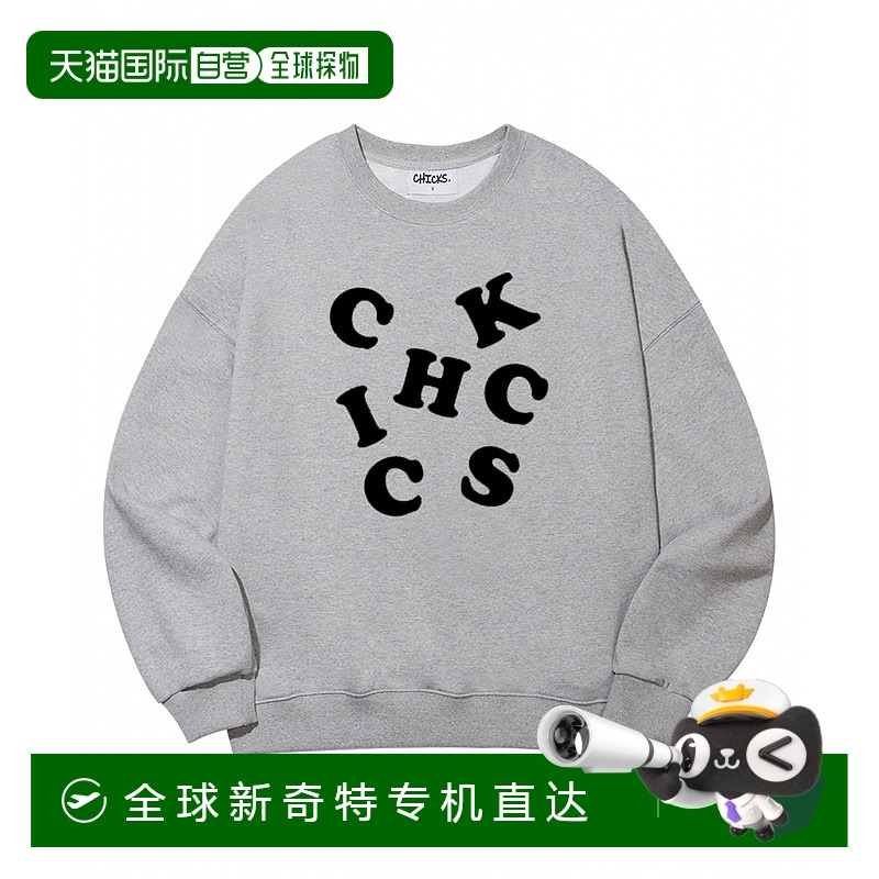 1小时内可退 韩国直邮chicks 通用 上装T恤鸡仔唛百搭舒适减龄流