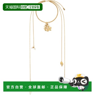 1h可退 香港直邮潮奢 Chloe 蔻依 女士 金色 The Shells Scarf 项