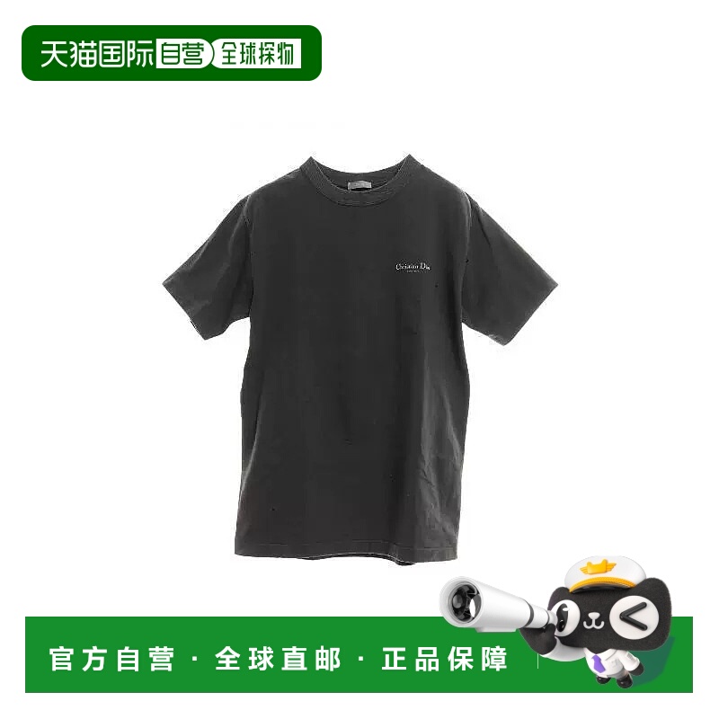 1h可退 日本直邮中古Dior迪奥男A级95新T-shirtT恤棉上衣灰色