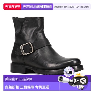 自营Frye Veronica Flex Leather Bootie - black 美国奥莱直发
