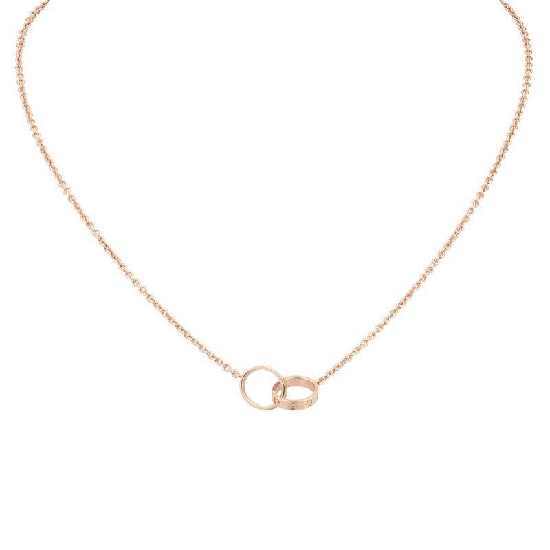 CARTIER/卡地亚 经典LOVE项链 18K金玫瑰金项链