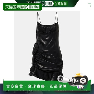 香港直邮ALESSANDRA RICH 亚历山德拉.瑞秋 女士 垂褶迷你连衣裙