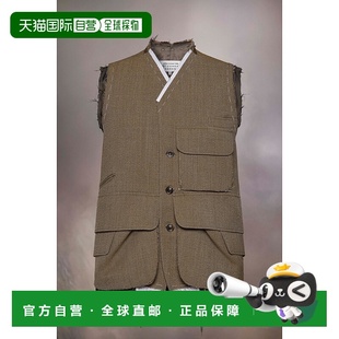 棕绿色羊毛背心 男士 自营欧洲直邮Maison Margiela