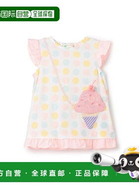 日本直邮日潮 Baby Cheer冰淇淋波希特T恤1552202条纹