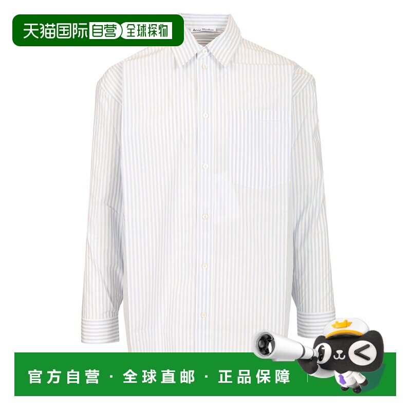 1h可退 香港直邮ACNE STUDIOS 男士衬衫 CB0117CN2 CO 蓝色 SHIRT