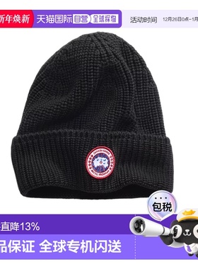 香港直邮CANADA GOOSE加拿大鹅 RIB TOQUE北极圆盘罗纹托克帽毛线