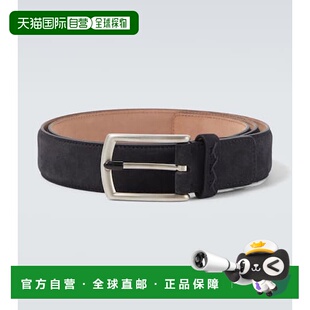 香港直邮zegna 杰尼亚 男士 三个缝线皮带腰带 blue蓝色 舒适时尚