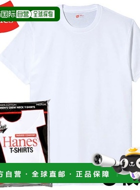 日本直邮Hanes 3 件装 Red Label 圆领T恤 短袖 红色包装 HM2135G