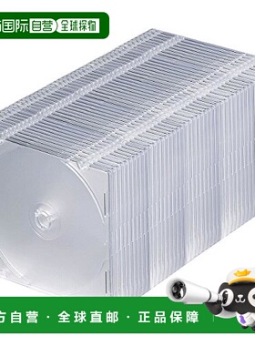 【日本直邮】SANWA SUPPLYDVD/CD盒1张透明50张套FCD-PU50C