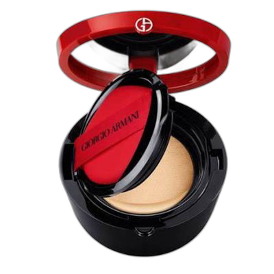 香港直邮阿玛尼漆光气垫3#皮革气垫红气垫遮瑕修饰正品持久粉底
