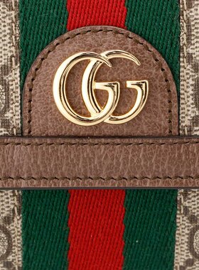 日本直邮GUCCI 长钱包 523153 96IWG 棕色 8745