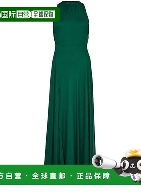 自营欧洲直邮MAXMARA麦丝玛拉 Carnet女士祖母绿粘胶纤维圆领无袖