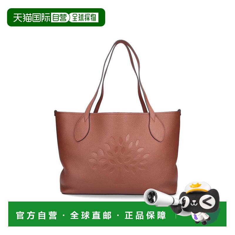 自营mulberry棕色树粒面皮革托特包-棕色 美国奥莱直发单肩包