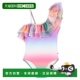 香港直邮Molo 女童 Nilla 1h可退 荷叶边单肩泳衣童装 colorful花
