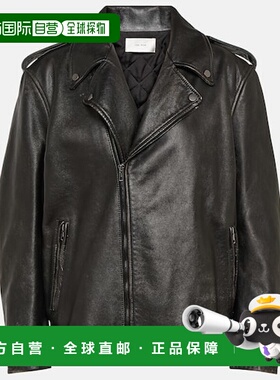 1h可退 香港直邮潮奢 The Row 女士 Catilina 皮革骑士夹克皮衣