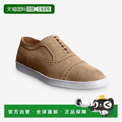 自营 Allen Edmonds Strand牛津男士骨皮革圆头正装鞋JOBB1744-棕