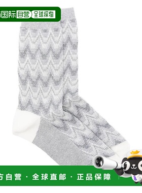 1h可退 香港直邮MISSONI 米索尼 女士 人字纹棉袜子 CZ00CMDA352