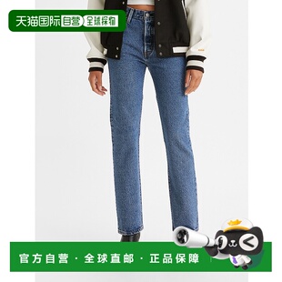 1h可退 日本直邮Levi's 女士501经典直筒牛仔裤 中等蓝色 1250104