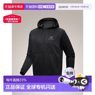 卫衣 拉链徽标连帽修身 加拿大直邮始祖鸟Emblem Fleece男款