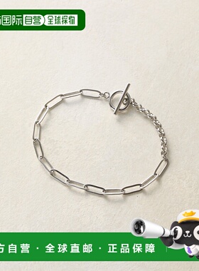 1h可退 日本直邮COLONY 2139 男士不锈钢混链手链 轻量防褪色百搭